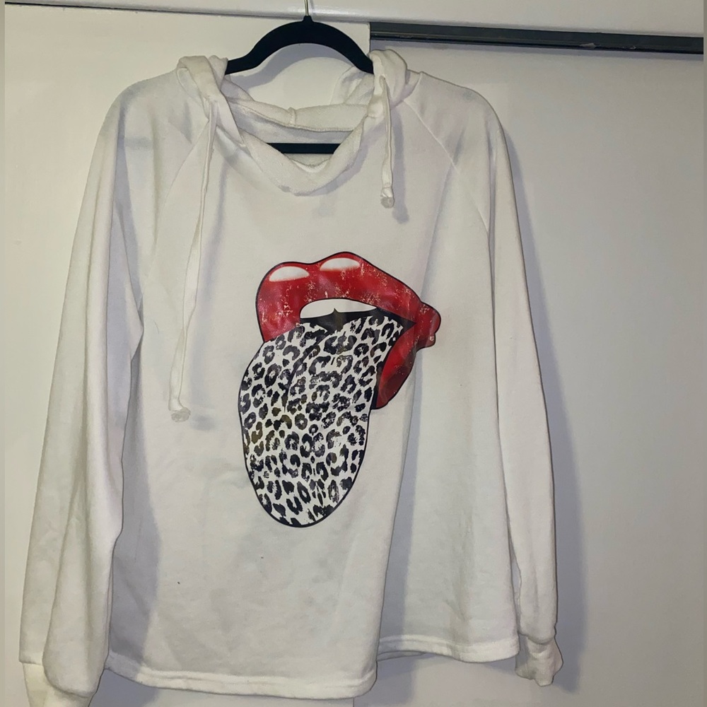 White sweatshirt